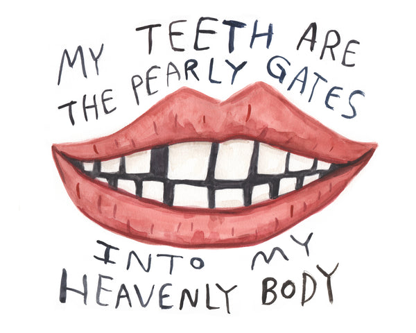 Pearly Gates, Heavenly Body - Original Watercolour Painting
