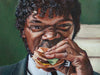Jules Eats a Big Kahuna Burger - Pulp Fiction Painting - Portrait Print