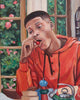 Will Eats a Cherry Tomato - Fresh Prince Will Smith Painting - Portrait Print