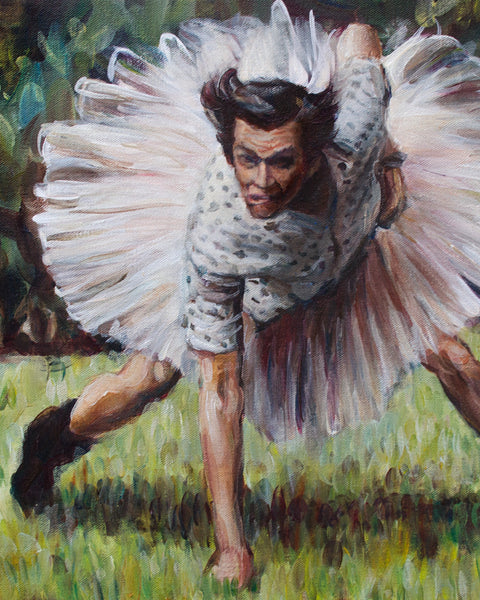 Ace Ventura - Jim Carrey Painting - Portrait Print
