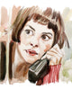 Calling... Amelie - Limited Edition Portrait Print