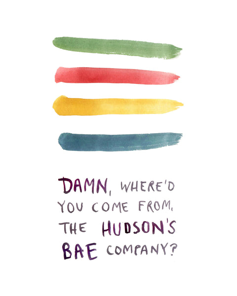 Hudson's BAE Company - Greeting Card
