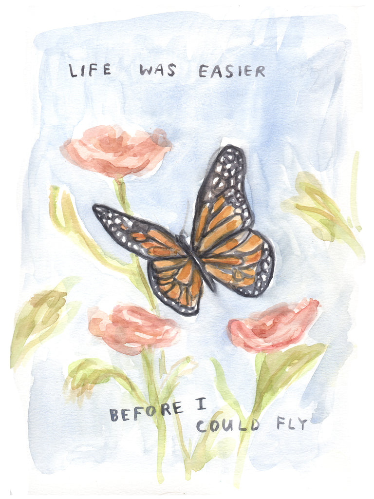 Before I Could Fly - Original Watercolour Painting