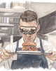 Chris Morocco - Bon Appetit Test Kitchen - Watercolor Illustration Print