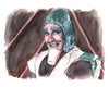 Fantasy Man from Luxury Comedy - Noel Fielding Original Watercolor Painting