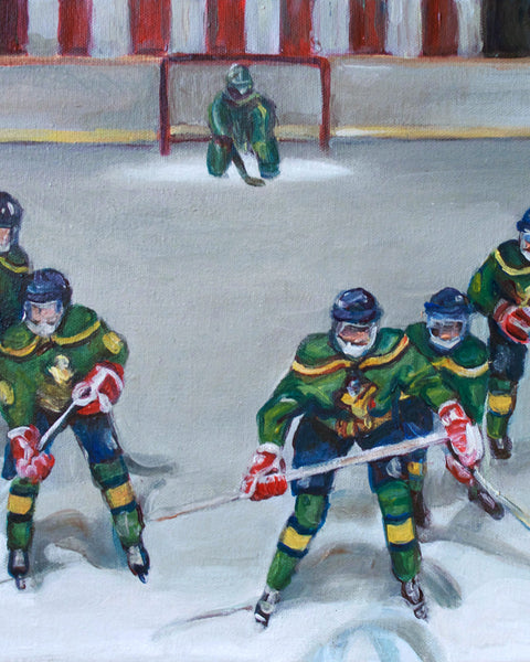 Flying V - The Mighty Ducks Painting Print