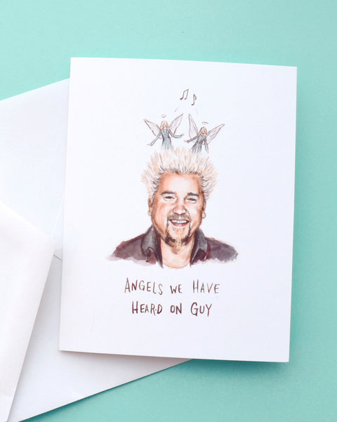 Angels We Have Heard on Guy - Food Network Holiday Greeting Card