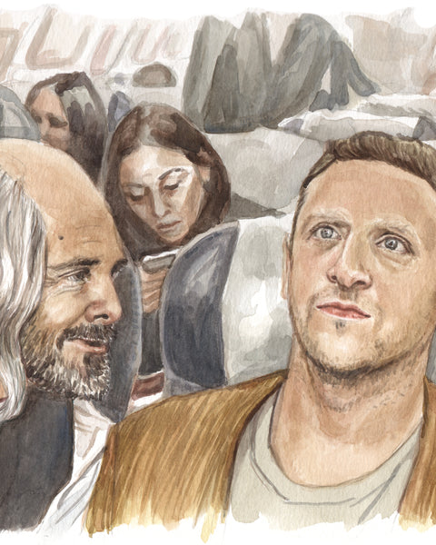 Will Forte and Tim Robinson - I Think You Should Leave - Original Watercolor Painting