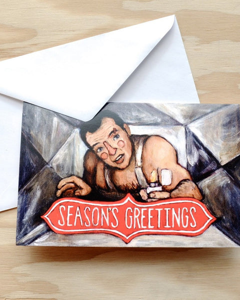 John McClane Seasons Greetings - Die Hard Christmas Card