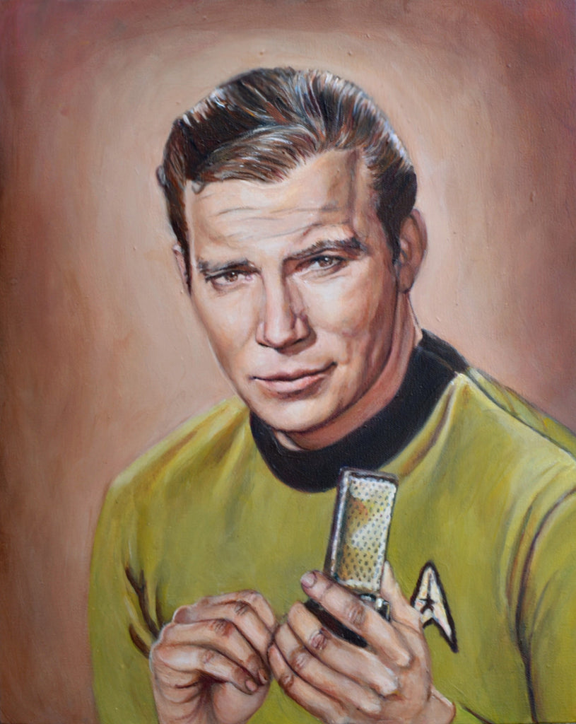 Captain James T Kirk - Star Trek Original Series Portrait Print