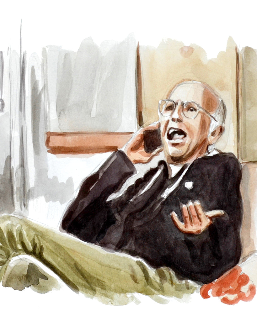 Calling... Larry David - Limited Edition Portrait Print