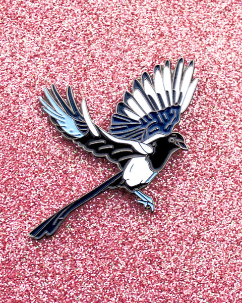 Magpie - Enamel Lapel Pin
