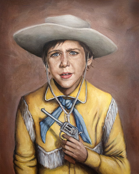 Mike Teavee - Willy Wonka Painting - Portrait Print