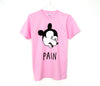 pink pain tshirt. Funny shirt illustrated by heather buchanan