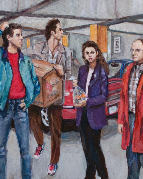 A Painting About Nothing - Seinfeld Parking Garage Print