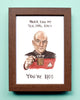 Captain Picard - Star Trek - Tea Earl Grey Hot - Watercolor Illustration Print