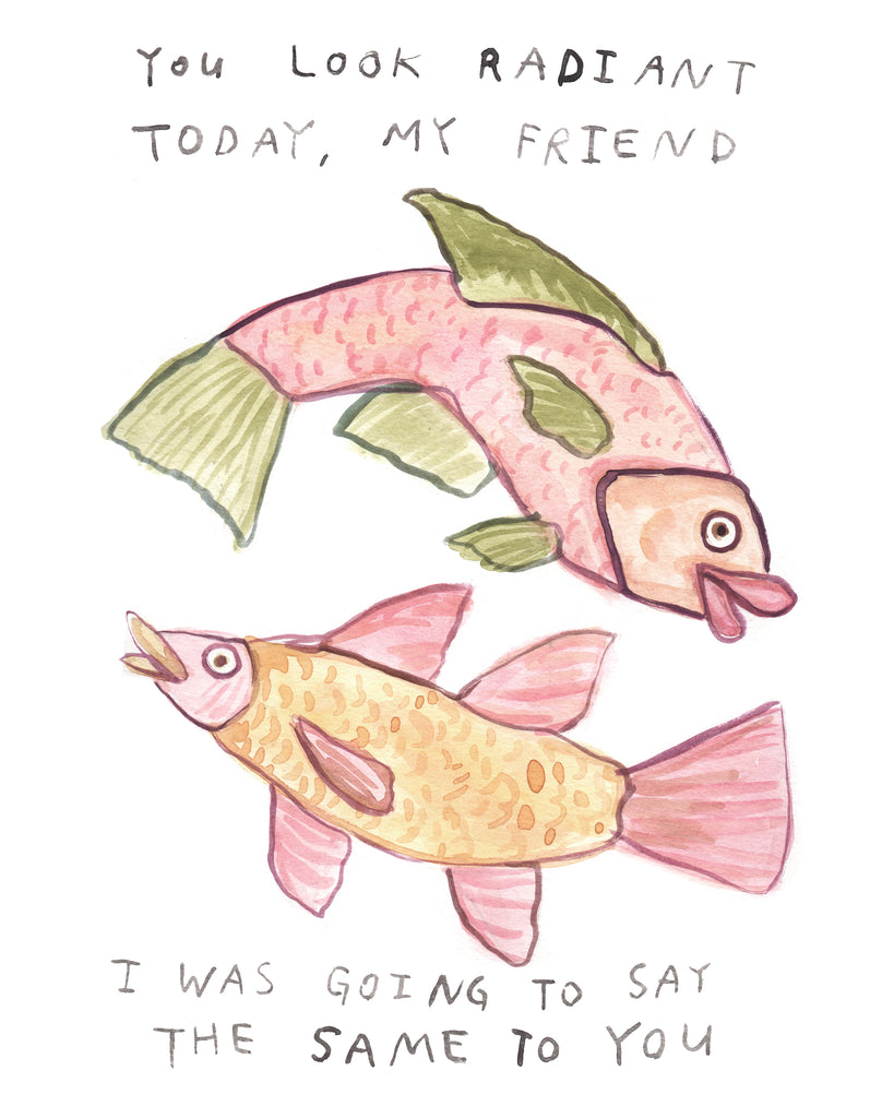 Radiant Friend Fish - Original Watercolour Painting