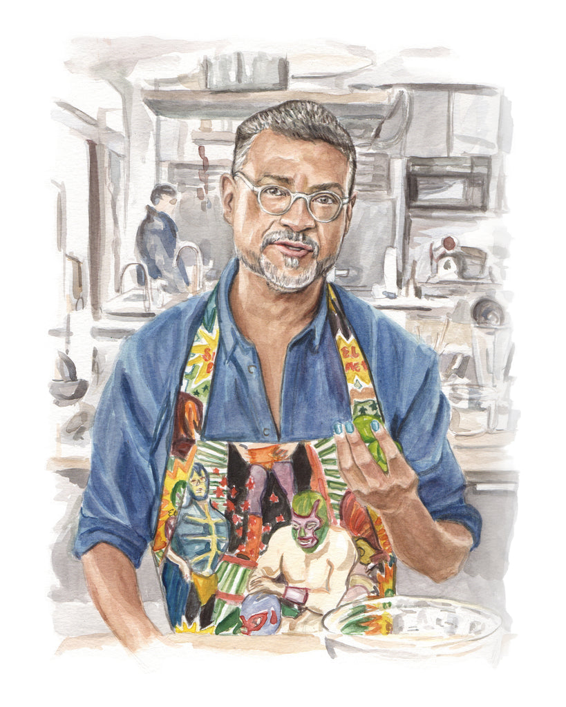 Rick Martinez - Bon Appetit Test Kitchen - Watercolor Illustration Print