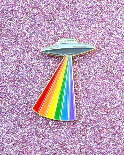 Gay Alien Pride - Enamel Lapel Pin